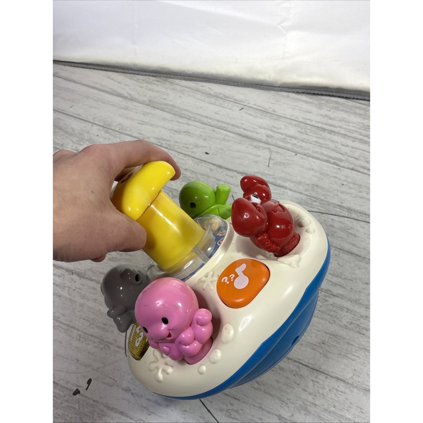Vtech SPIN & LEARN TOP Sea Animals (Tested and Working) Dolphin, Crab, Turtle