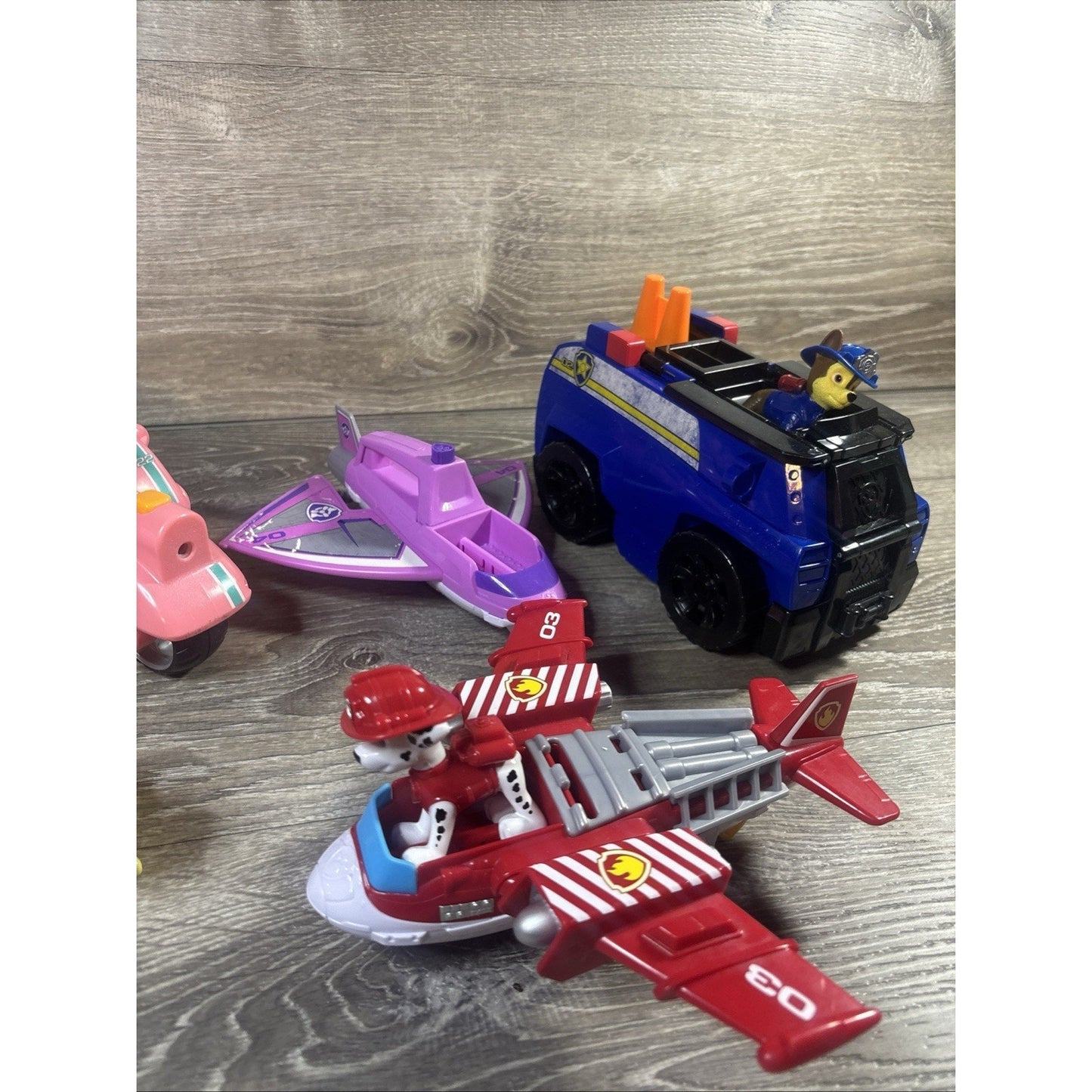 Lot of 11 Paw Patrol Vehicles & Figures Spin Master