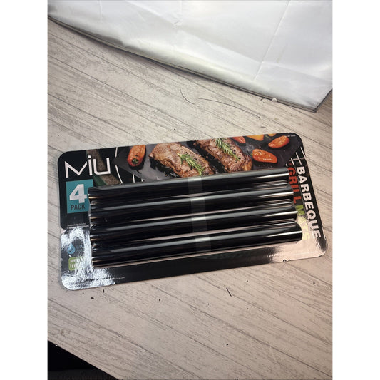 MIU Silicone Barbecue Grill Mats PBA Free Set Of 4 - New Sealed