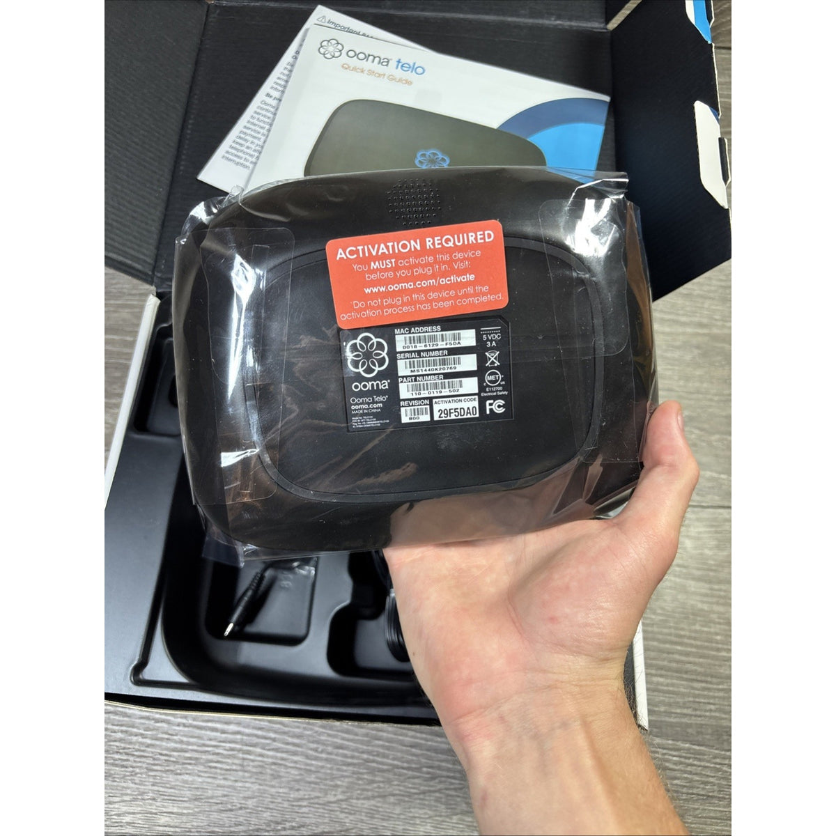 OOMA TELO Free Home Phone Service Model TELO104 New Open Box