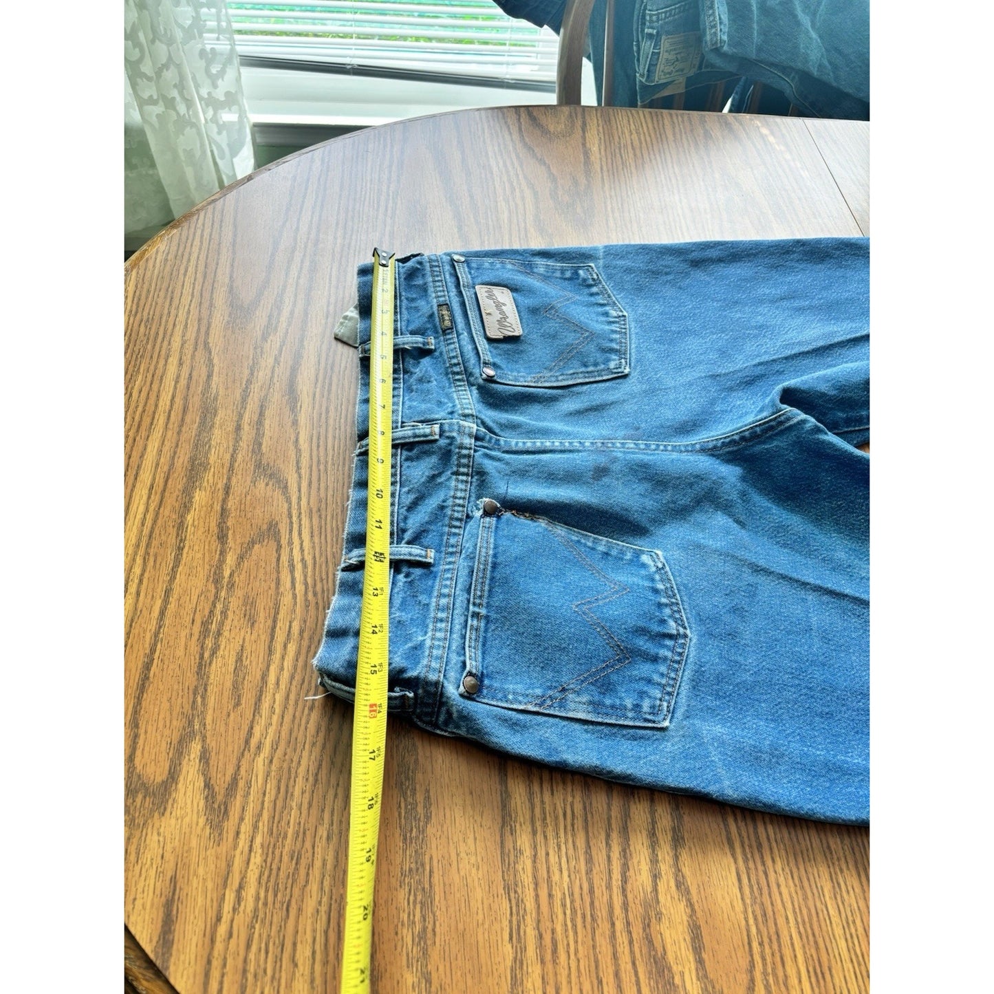 Vintage Wrangler Jeans 936DEN Cowboy Cut Tapered - Made in USA 35x36 Western
