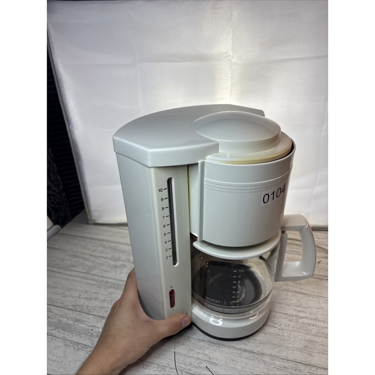 Krups Coffee Maker Type 192 10 Cup White 120V 850W Made in Mexico - TESTED WORKS