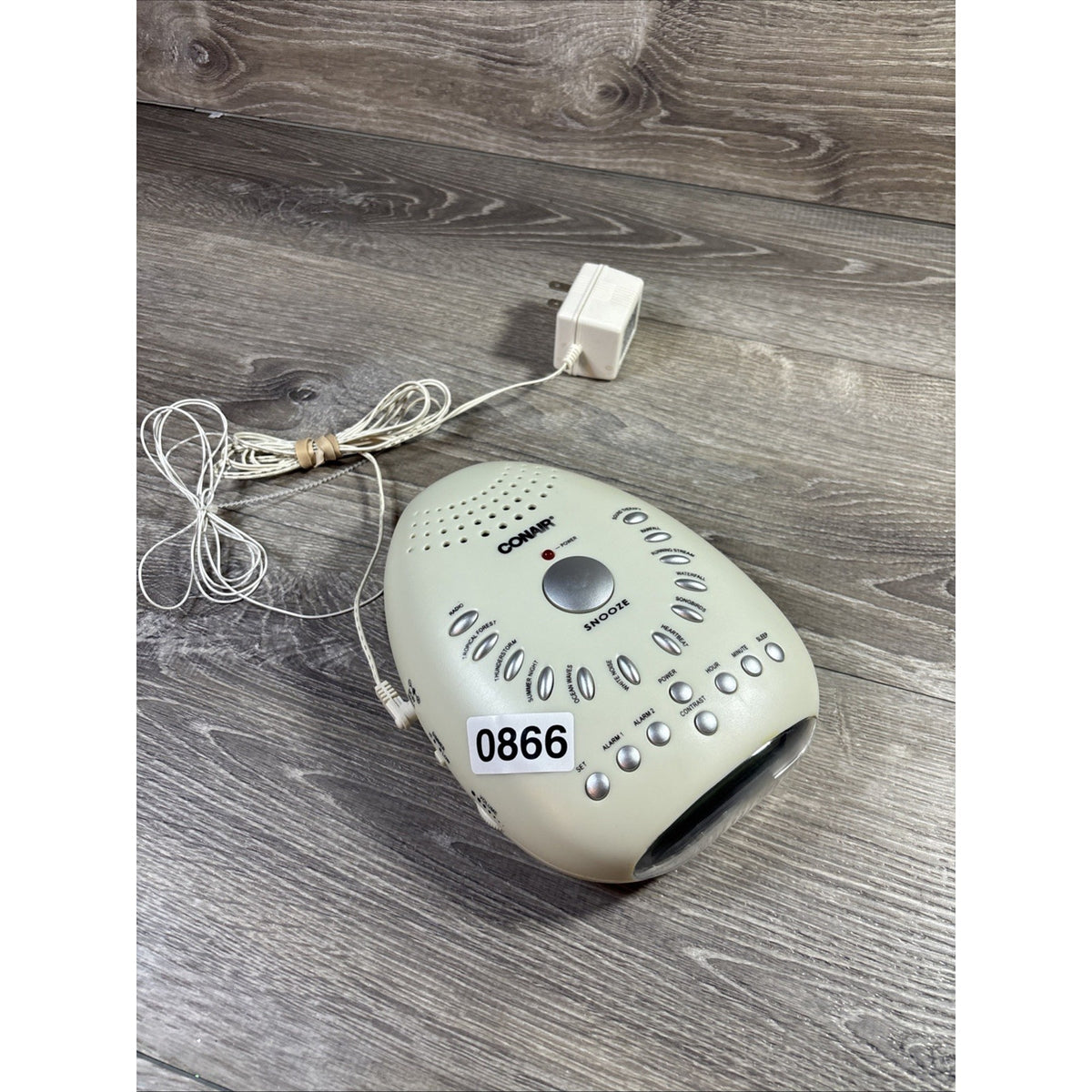 Conair Sound Machine Radio Alarm Clock Su7 Sleep Therapy - Tested & Working