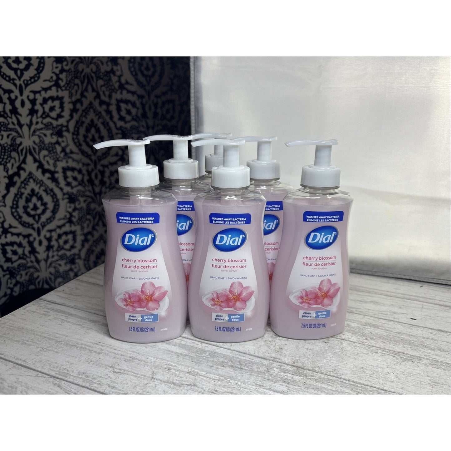 6 Bottles Dial Cherry Blossom Moisturizing Hand Soap 7.5 fl oz Each