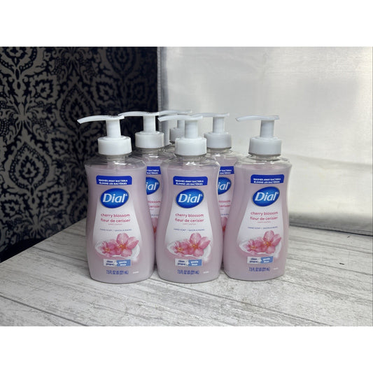 6 Bottles Dial Cherry Blossom Moisturizing Hand Soap 7.5 fl oz Each