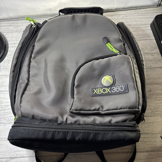 Xbox 360 Backpack Gaming Bag Mad Catz Hiking Camping Travel Bag School Gray EUC