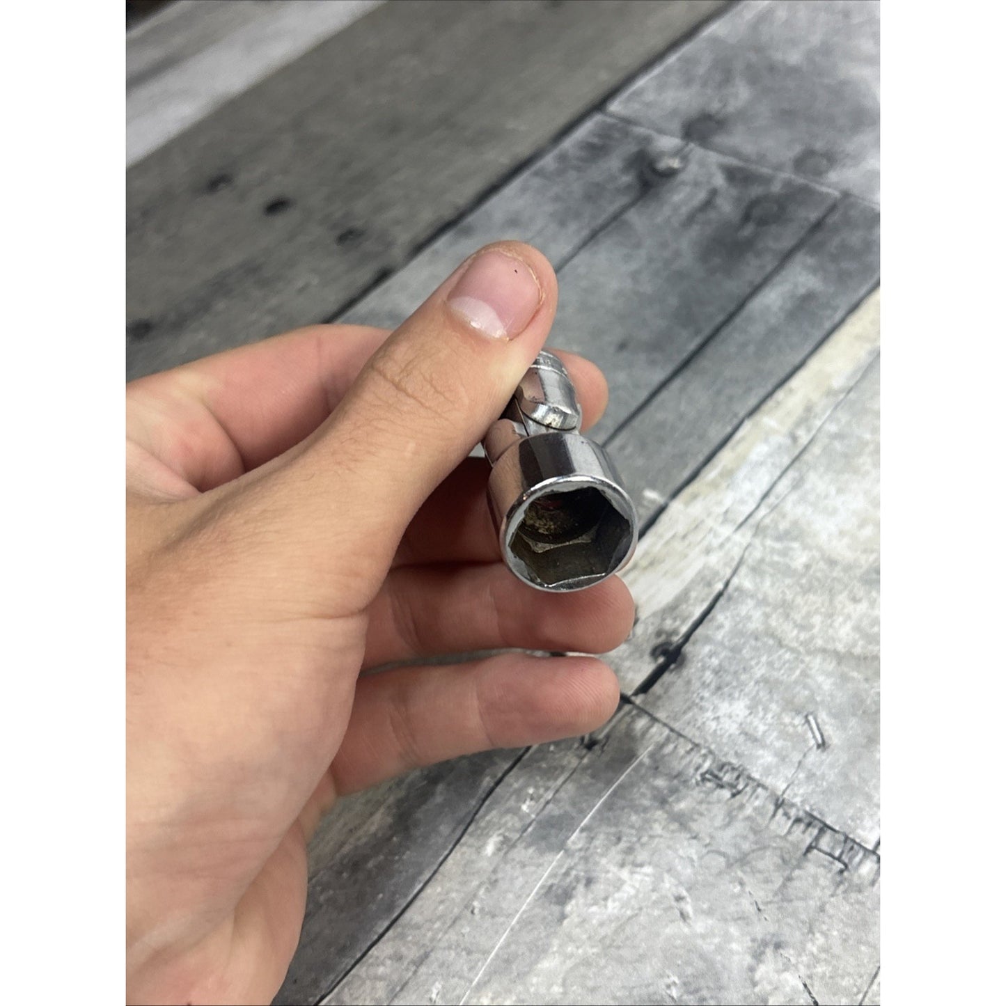 Snap On #FS18A - 9/16”, SAE, Swivel Socket, 3/8" Drive, 6 Point, Chrome-USA