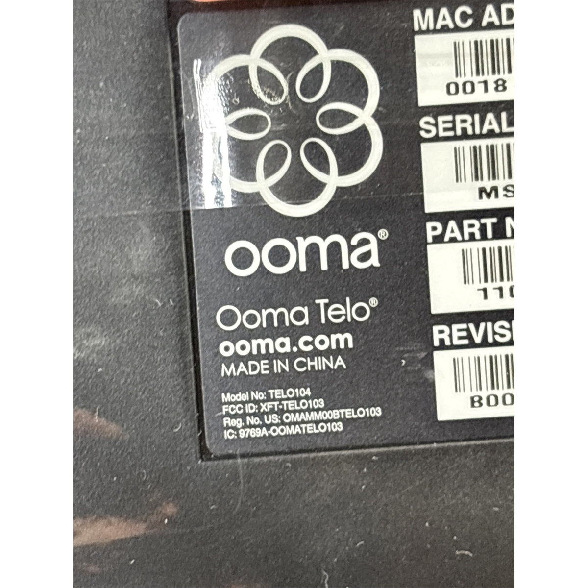 OOMA TELO Free Home Phone Service Model TELO104 New Open Box