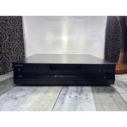 Sony CDP-CE500 5 Disc CD Changer USB Recorder System (NO REMOTE) TESTED WORKS