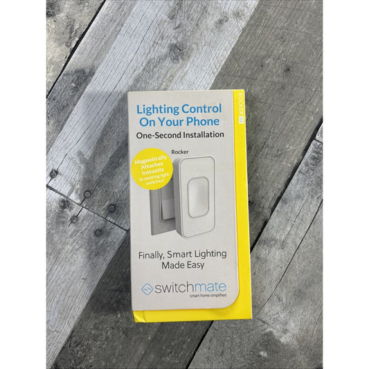 Smart Light Switch, Switchmate, RSM001W for Rocker Style, Phone Control - Sealed