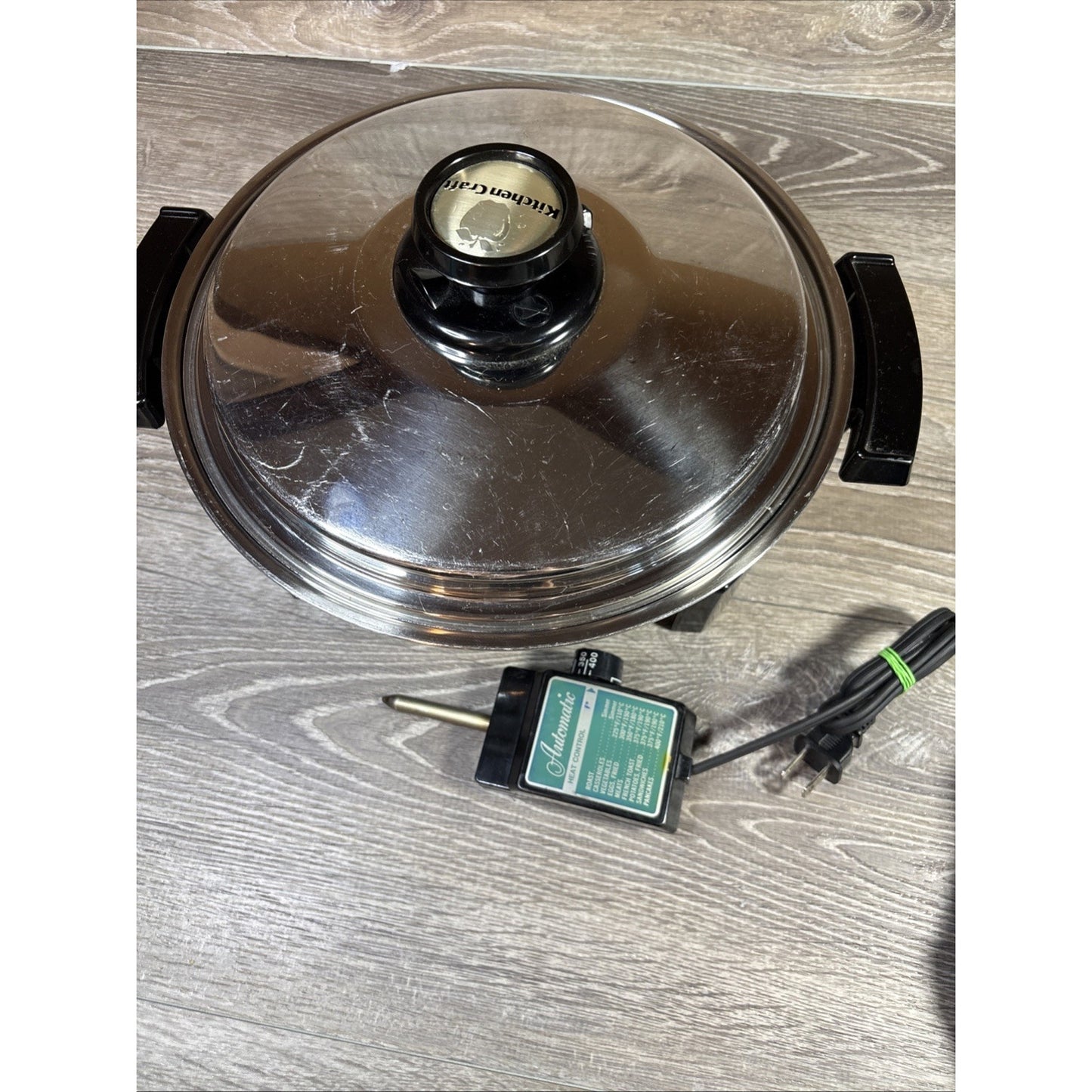 Kitchen Craft by West Bend -Electric Skillet Liquid Core 11.5" EUC