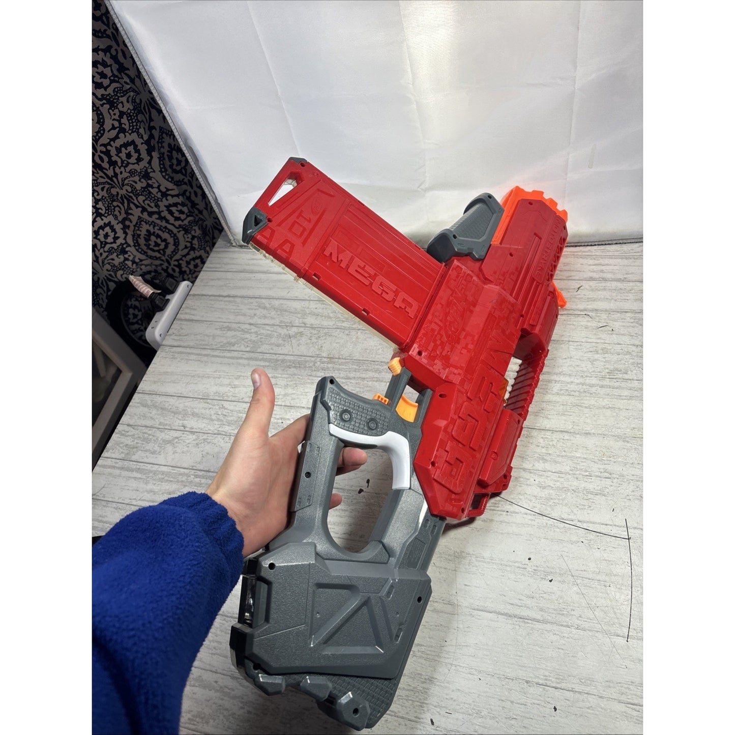 NERF Mega Motostryke Motorized 10 Dart Blaster (E6473) - Red
