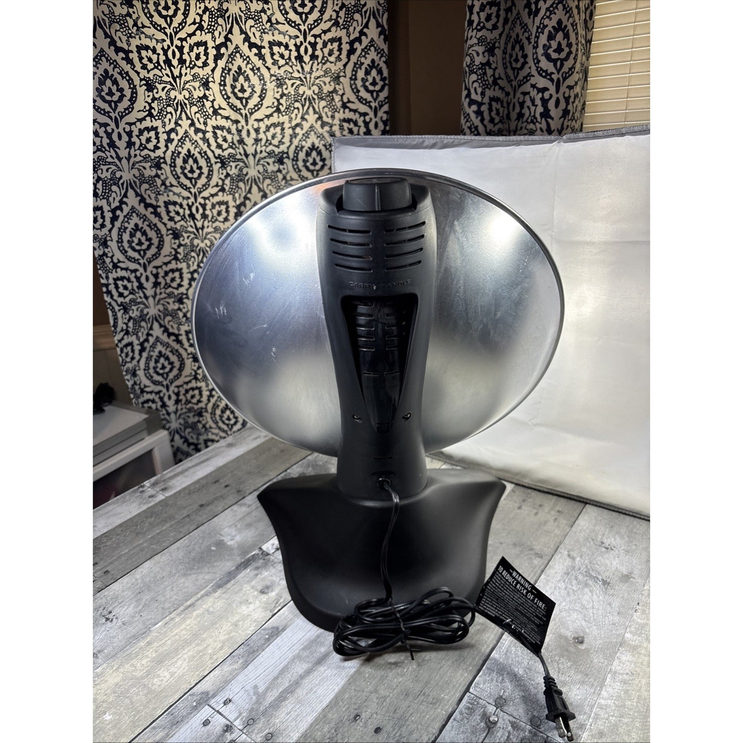 Presto Heat Dish Parabolic Electric Heater Model 0792201 Works