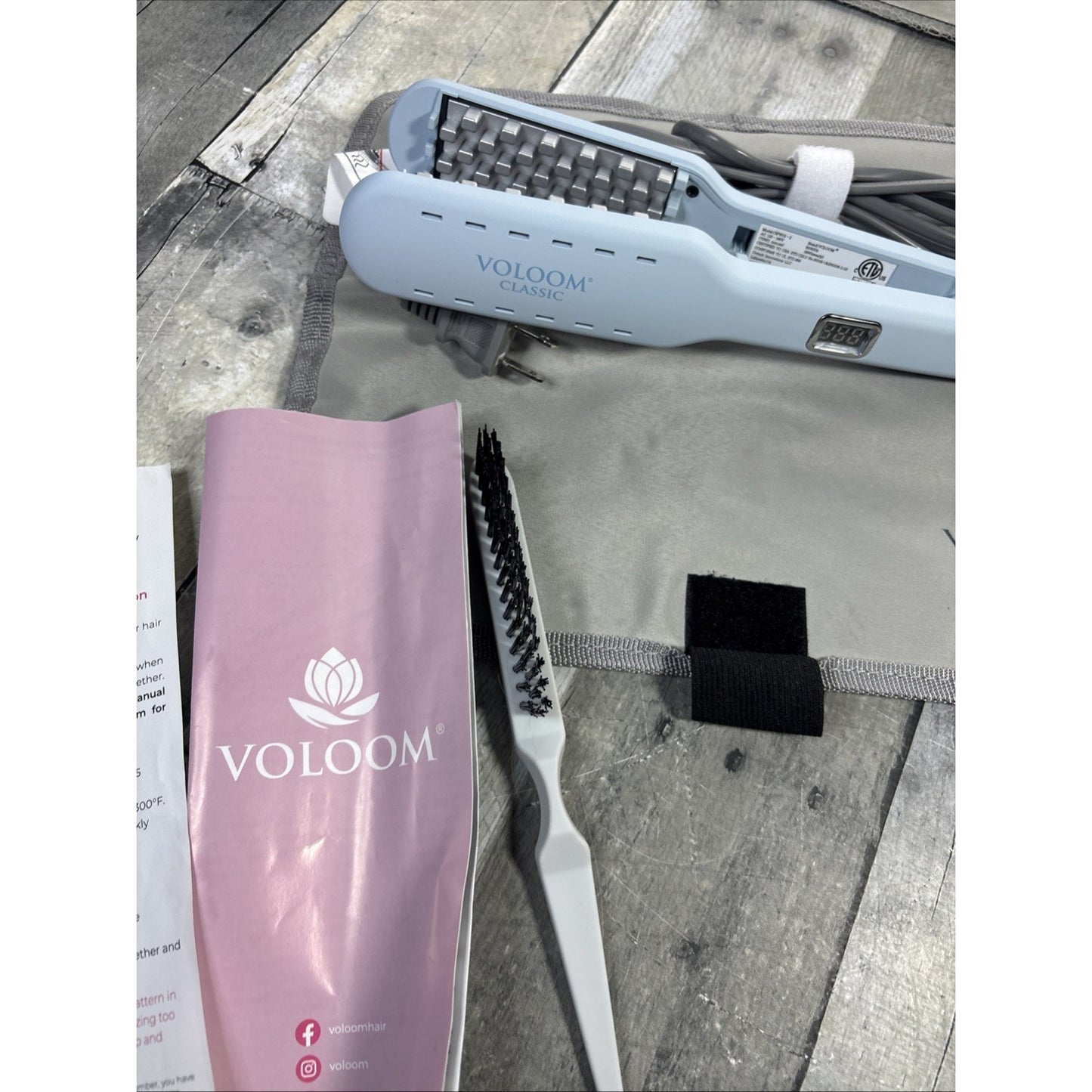 Voloom Classic 1-1/2" Hair Volumizing Iron Ceramic Texture Root Lifter OIPW15-2