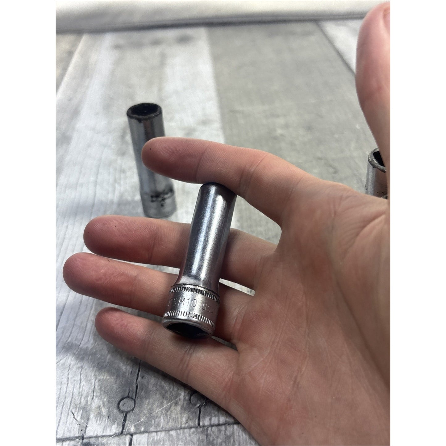 Snap-on Vintage Deep Point Sockets Metric 3/8 Drive - SFSM 15 13 11 10
