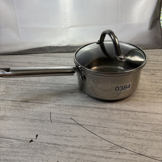 WOLFGANG PUCK'S CAFE COLLECTION 11 1/2 SAUCE PAN PAN WITH GLASS LID 042004