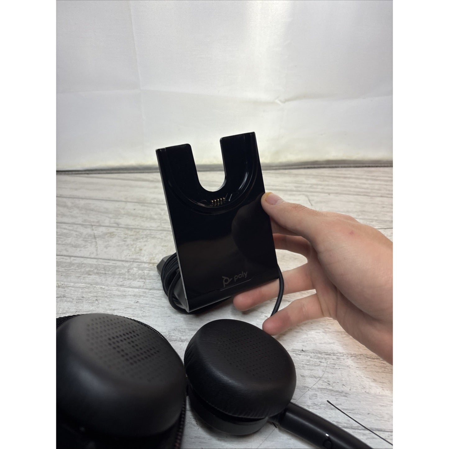 Poly Voyager 4320 Bluetooth Wireless Headset with USB-C Dock - Tested Clean