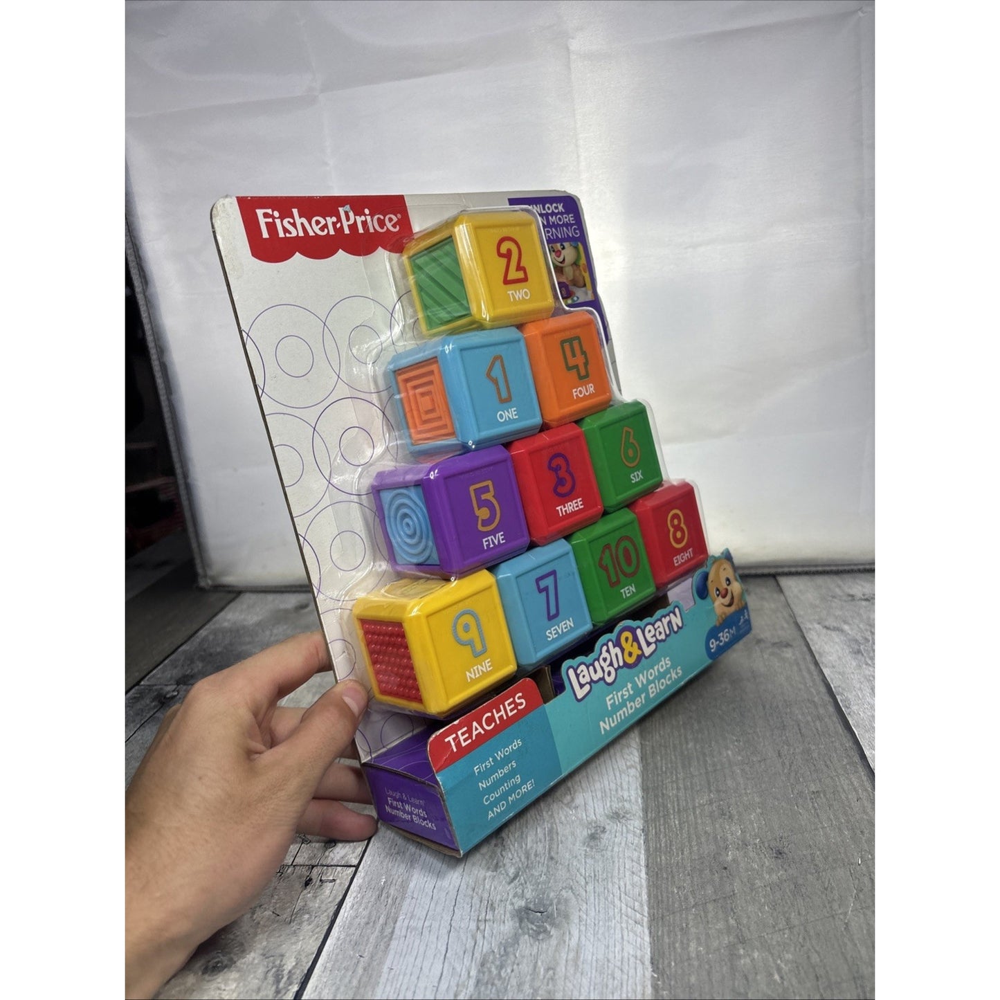 Fisher Price Laugh & Learn First Word Number Blocks - New