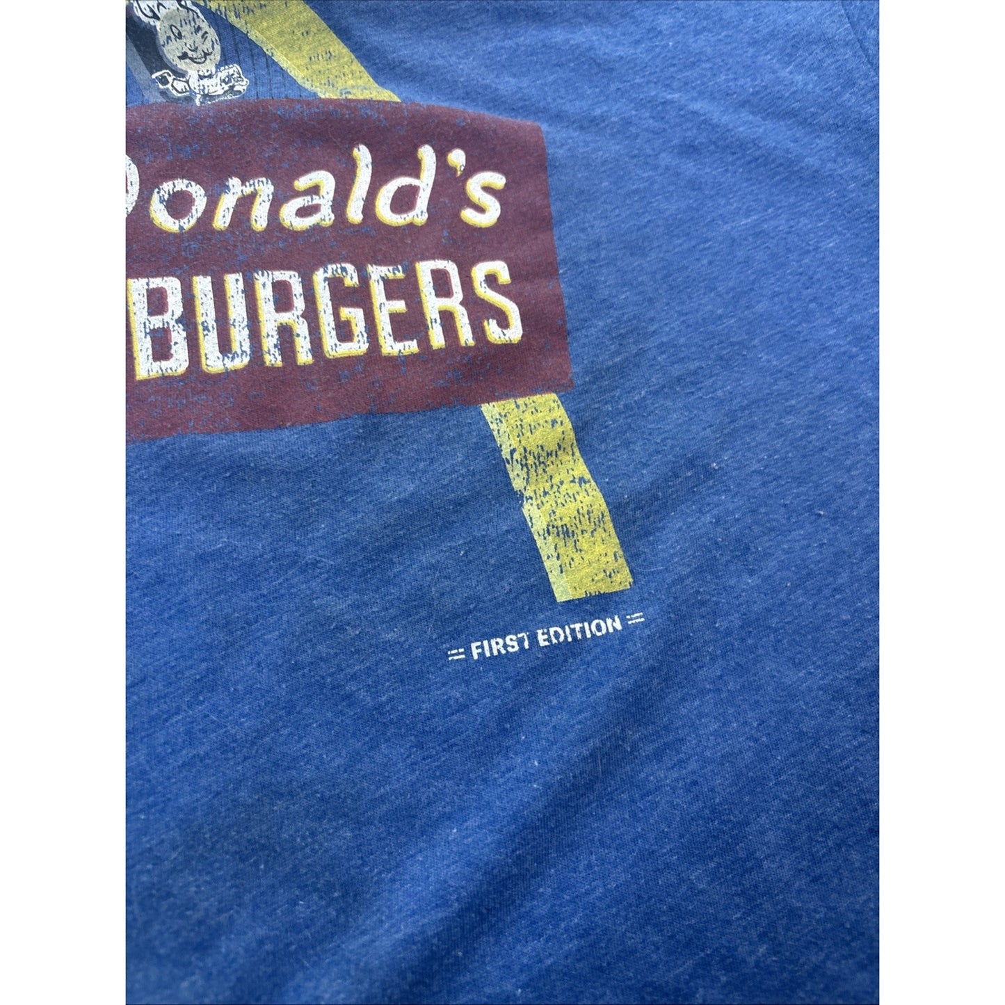 Vtg McDonalds Apparel Collection Retro Employee Uniform T-shirt First Edition M