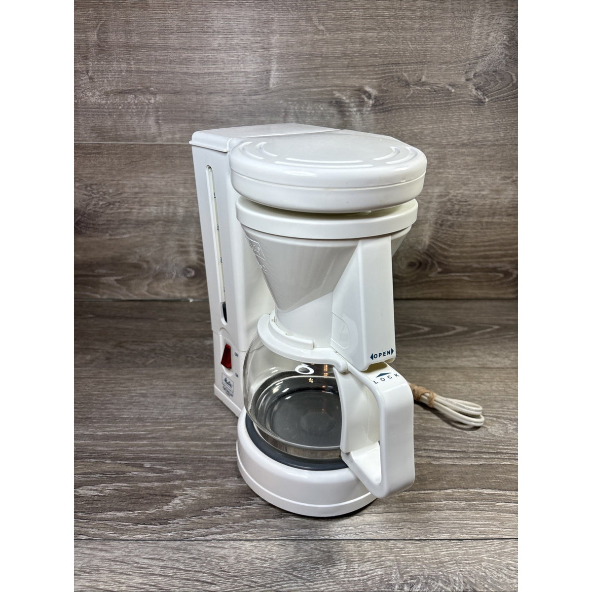 Melitta Gevalia Kaffe Coffee Maker 4 Cup Model BCM-4C White Vintage 1991 Clean