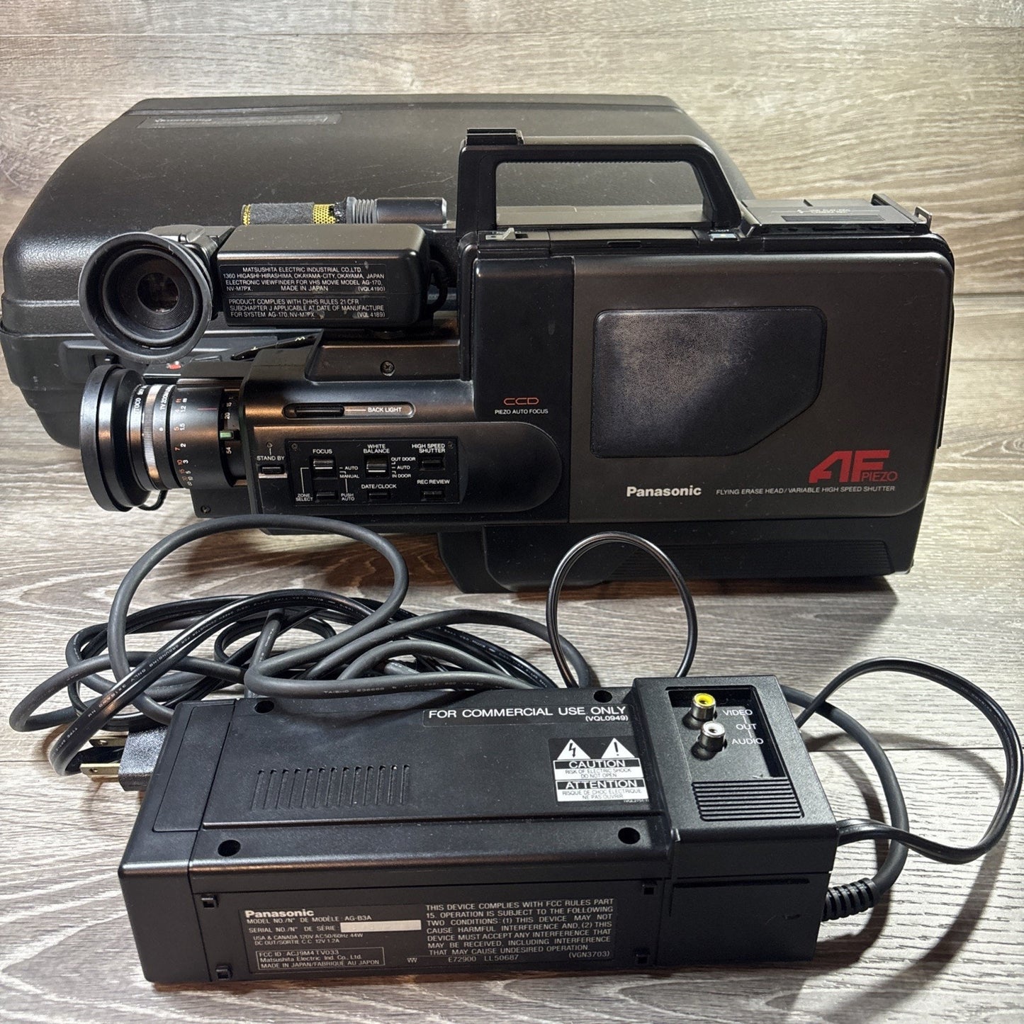 Panasonic VHS Reporter AG-HT4 Movie System Hard Carrying Case Complete