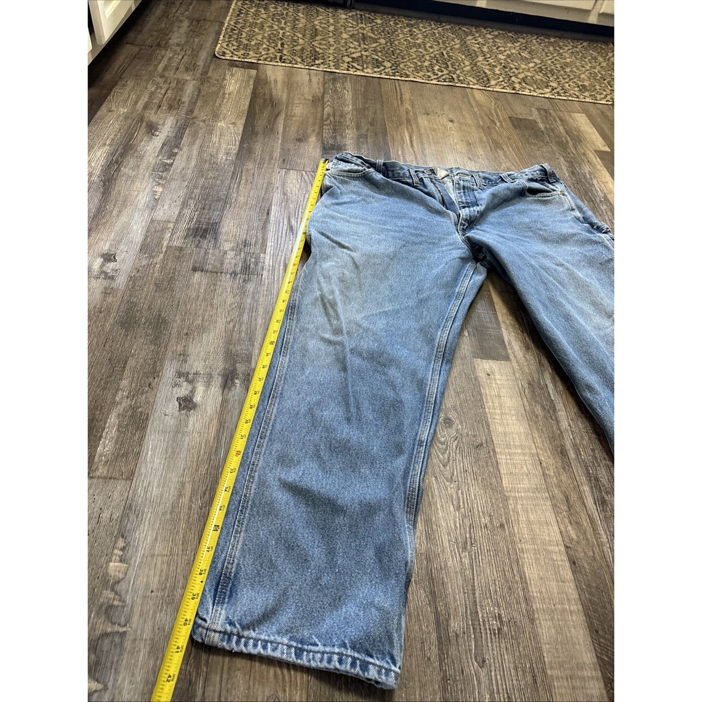 Carhartt Relaxed Fit Straight Leg Carpenter Jeans 44 X 32 B171 DST VTG