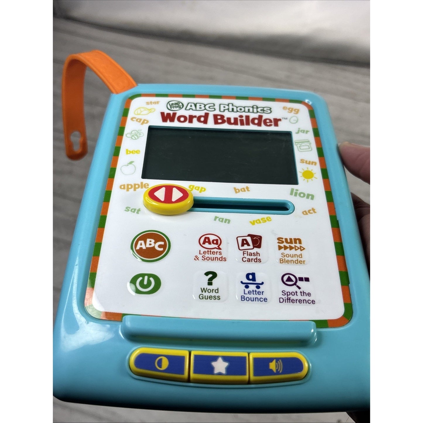 LeapFrog ABC Phonics Word Builder w/ Three Double Sided Activity Cards WORKS