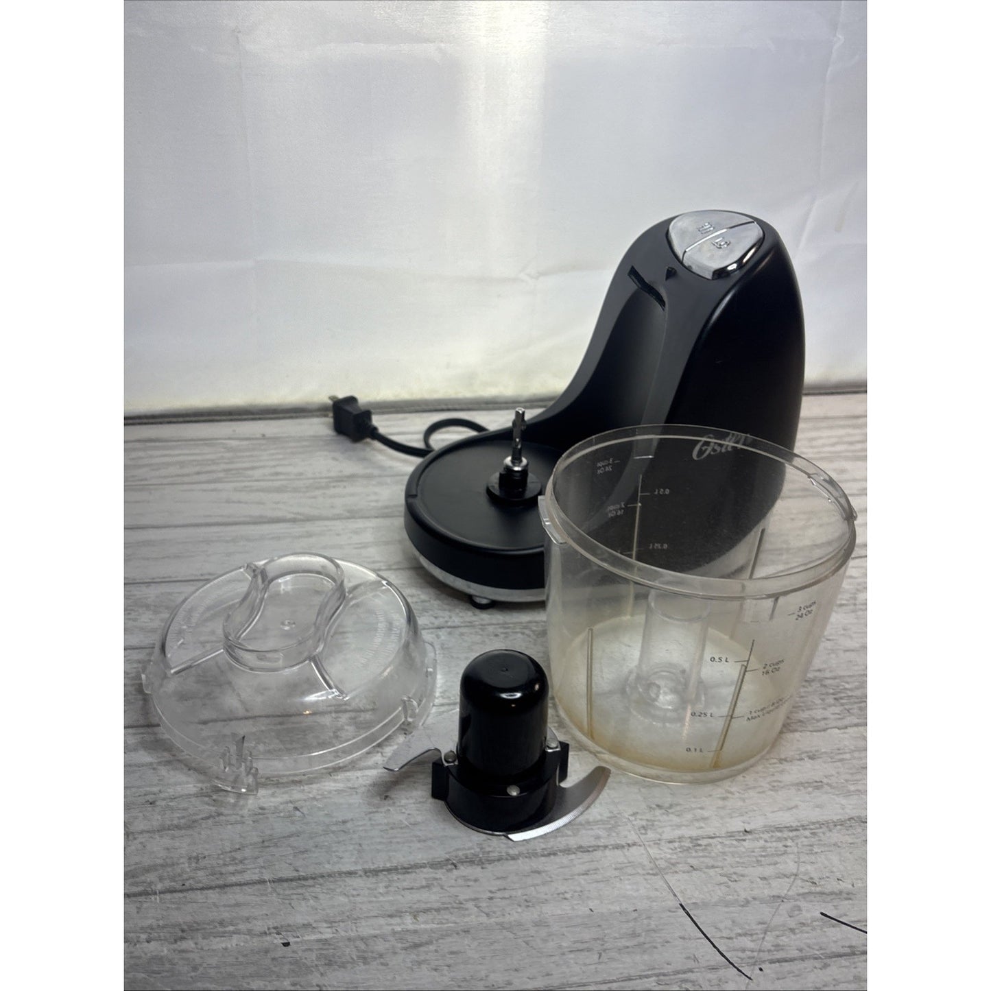 Oster Mini Food Chopper 2 Speed 3 Cups Black - Clean & Tested - Ready For Use