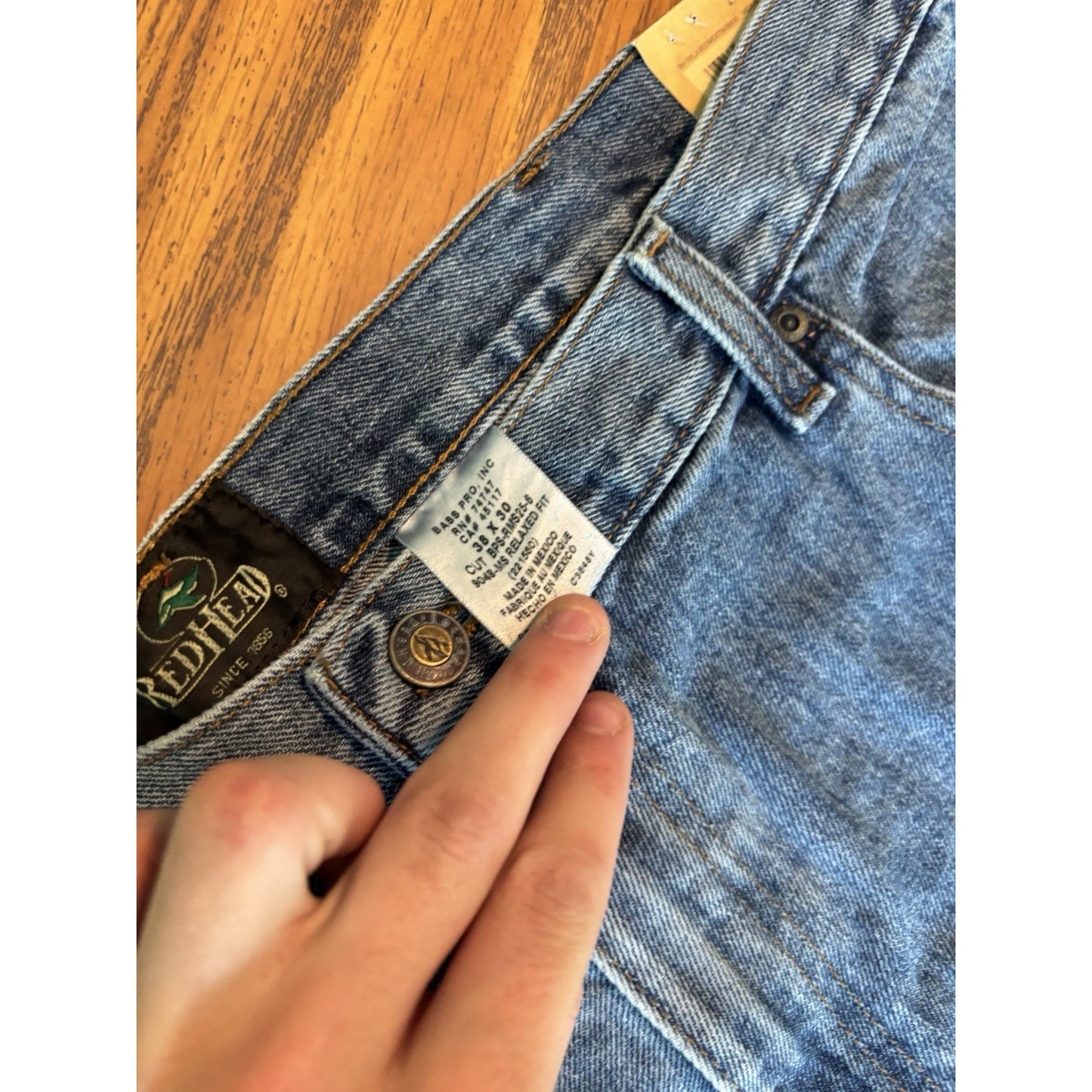 RedHead Men’s Relaxed Fit Jeans Denim NWT Bass Pro Shop Classic 38x30 101972