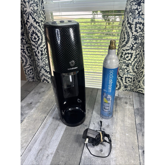 SodaStream Fizzi One Touch Black SOT-001 Sparkling Water Machine W/Co2 & Cord