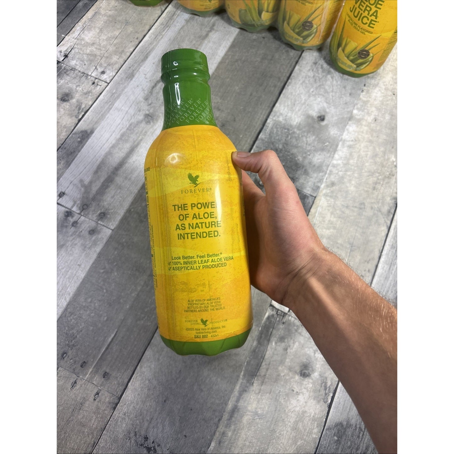 12 Forever Living Aloe Vera Juice 1 Liter Each ENERGY WELLNESS /Halal / Organic