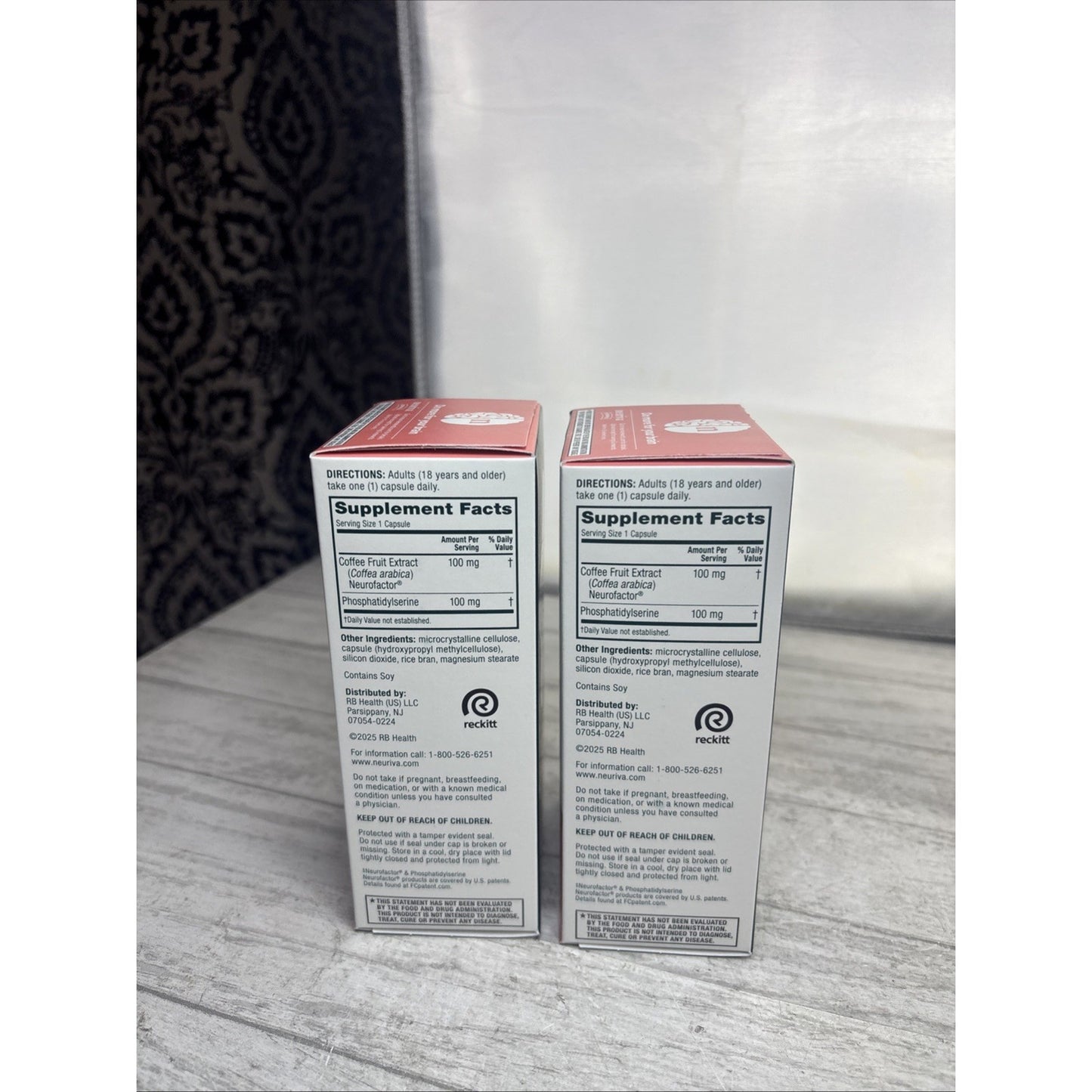 2 NEURIVA Original Brain Supplement Memory Focus Concentration 50ct x2 Exp 11/27