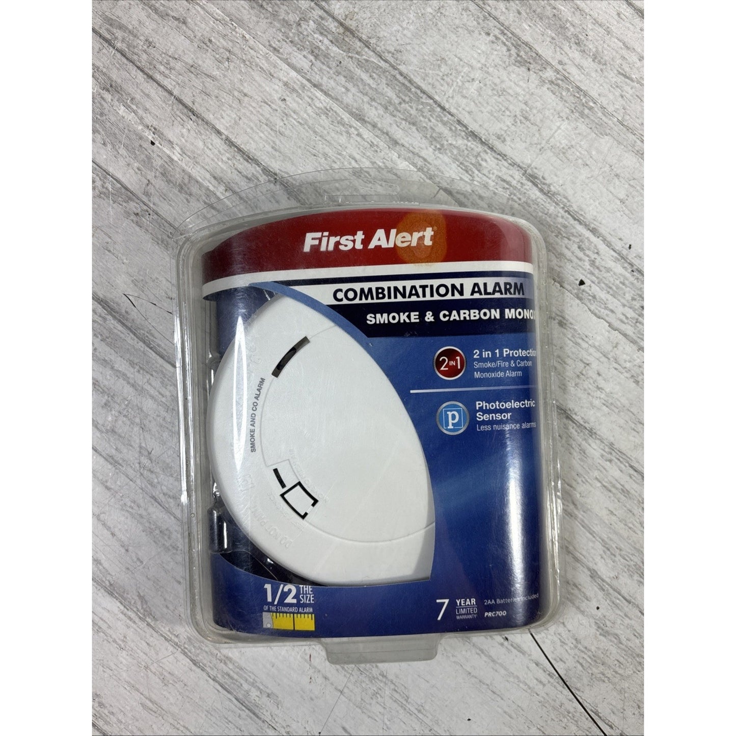 First Alert Combination Smoke & Carbon Monoxide Photoelectric Alarm (PRC700) NEW