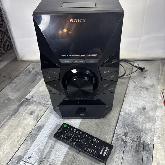 Sony MHC-EC619IP Home Audio Stereo System Head Unit W/ Remote - Tested Working