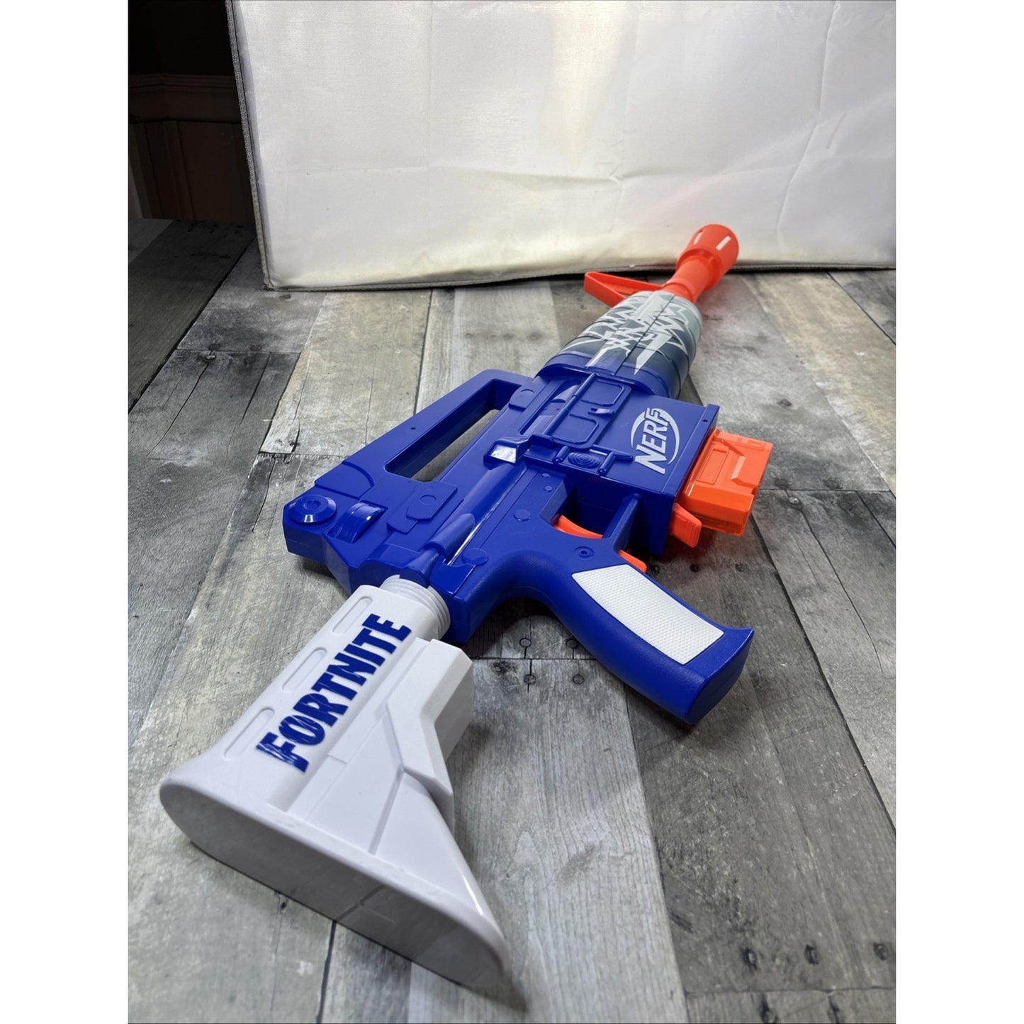 NERF Fortnite Blue Shock Dart Blaster Motorized W/ Clip