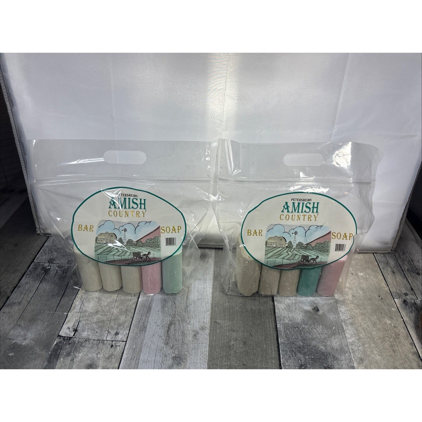 Amish Country Natural Bar Soap (10 Bars) - 2 Bag Double Deal - VEGAN USA TN MADE