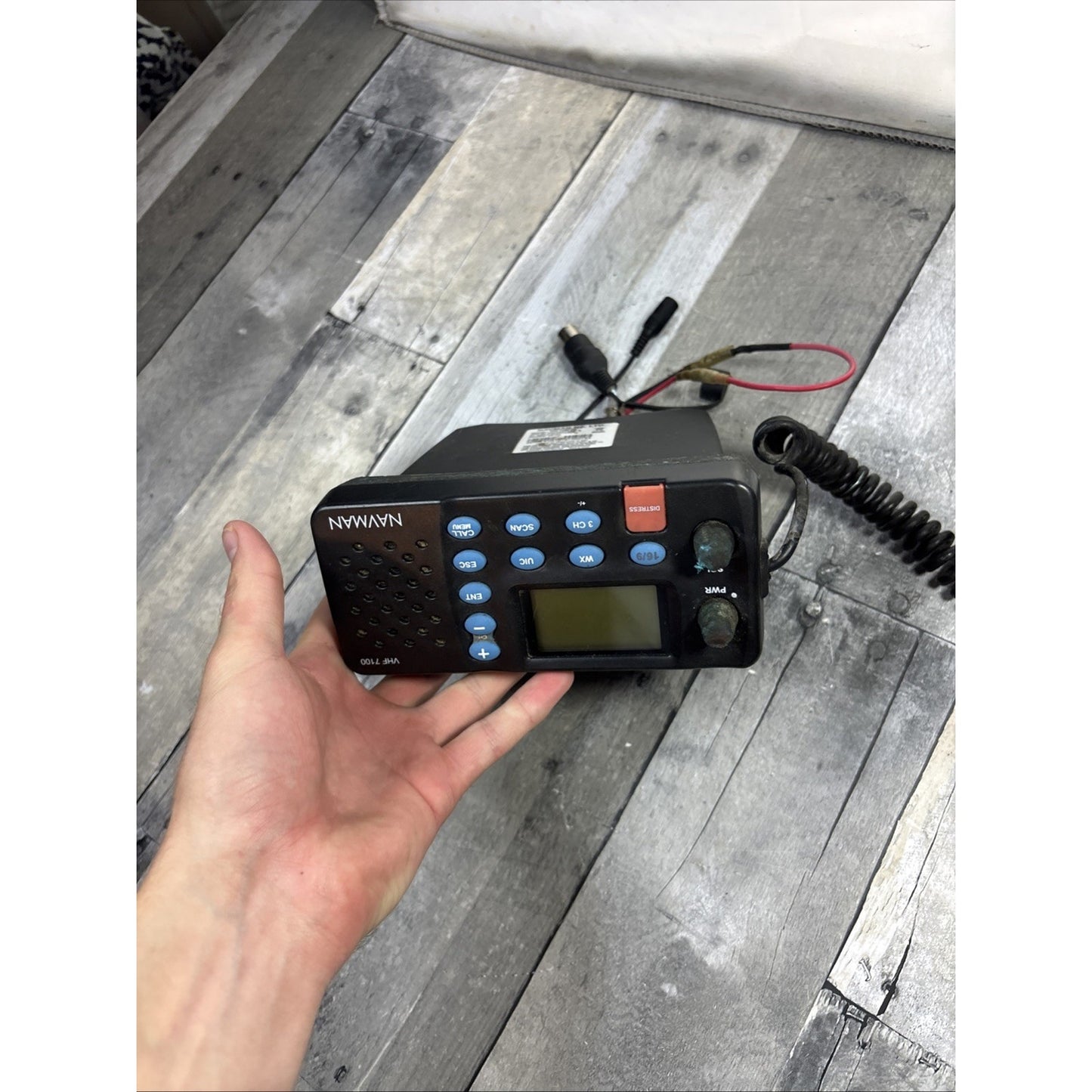 NAVMAN VHF 7100 Marine Radio Transceiver Handset VHF7110 EU Northstar Explorer