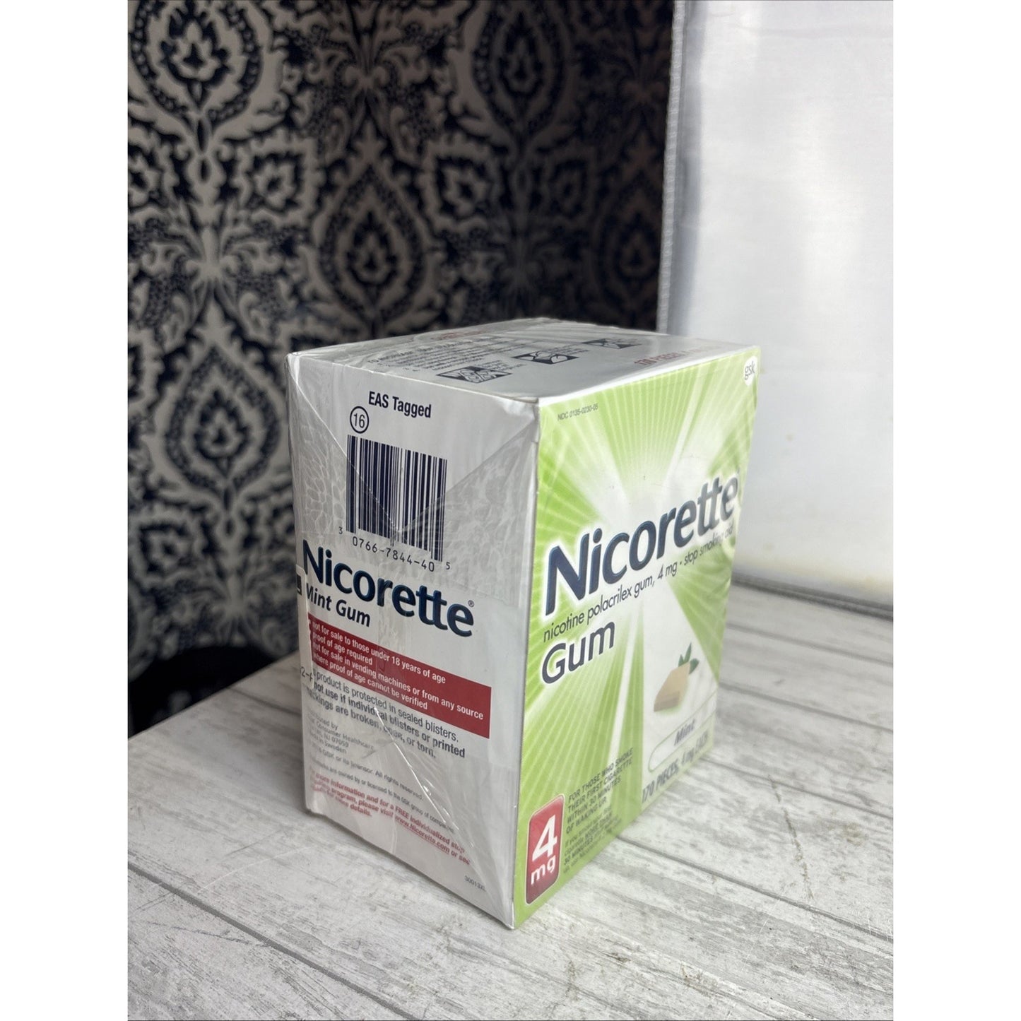 Nicorette Nicotine Gum 4mg, Mint, 170 Pieces EXPIRED 08/2024 NEW SEALED