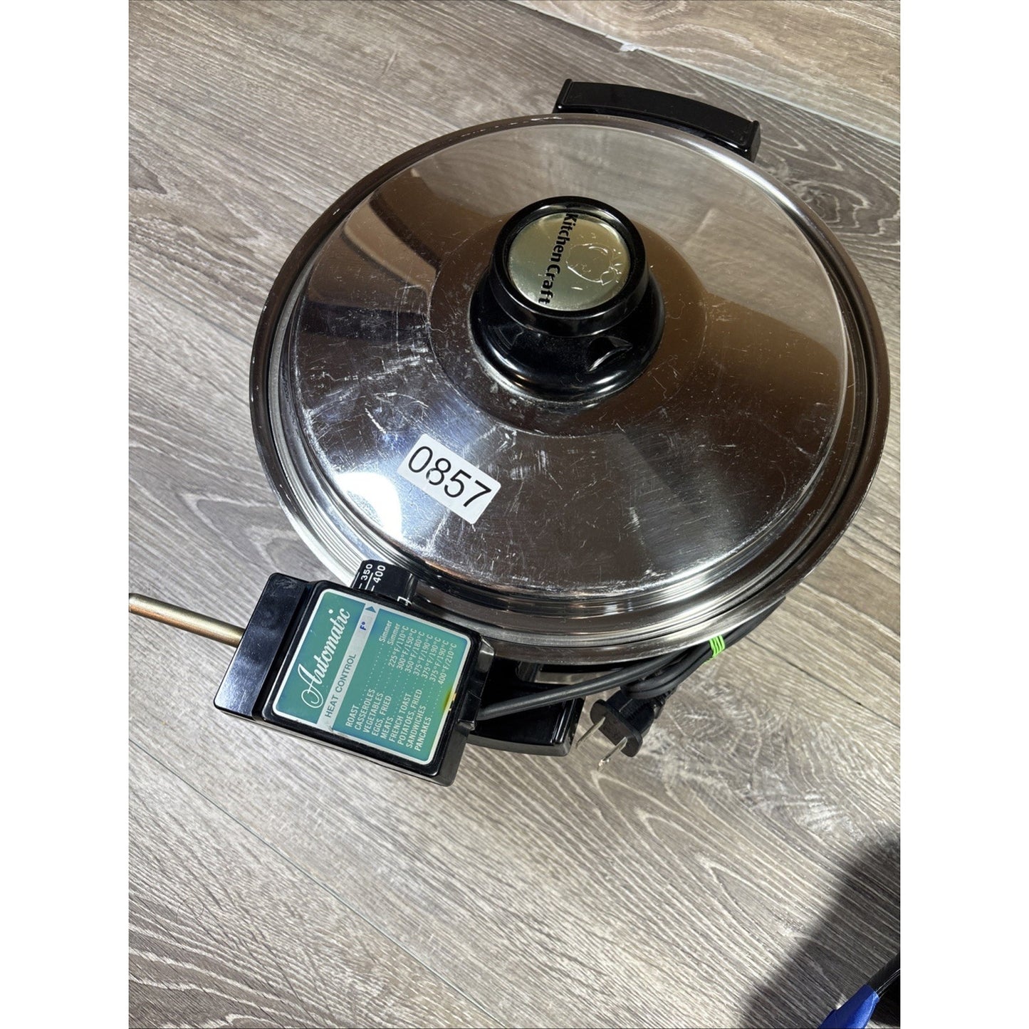 Kitchen Craft by West Bend -Electric Skillet Liquid Core 11.5" EUC