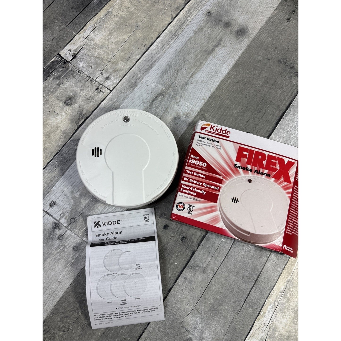 Kidde i9050 Smoke Detectors – Battery Operated, White, Easy Install- Open Box