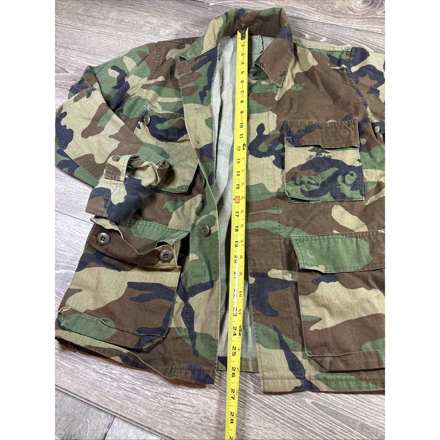 Vintage USMC Woodland BDU Field Coat Jacket X-Small Short