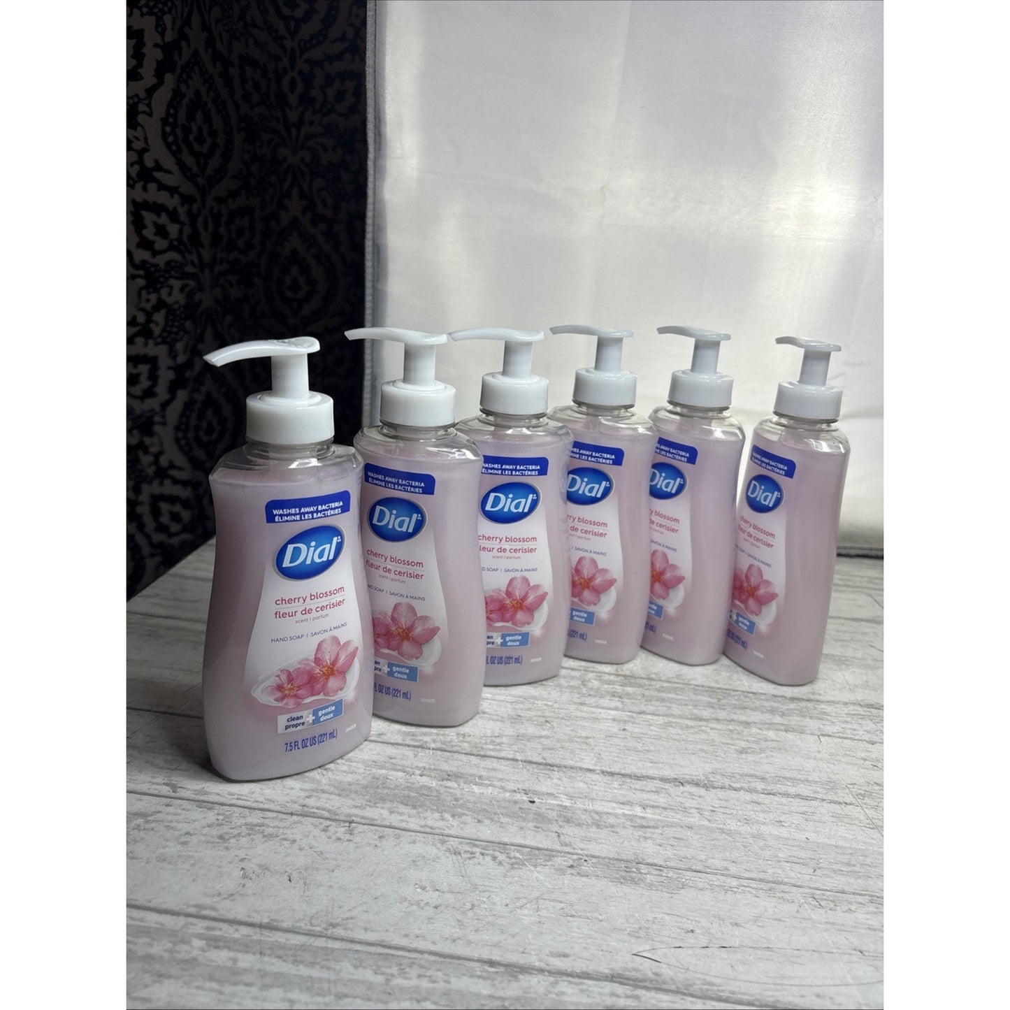 6 Bottles Dial Cherry Blossom Moisturizing Hand Soap 7.5 fl oz Each