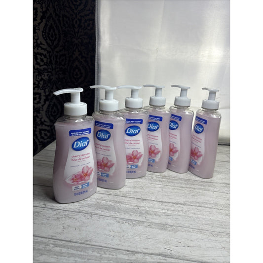6 Bottles Dial Cherry Blossom Moisturizing Hand Soap 7.5 fl oz Each