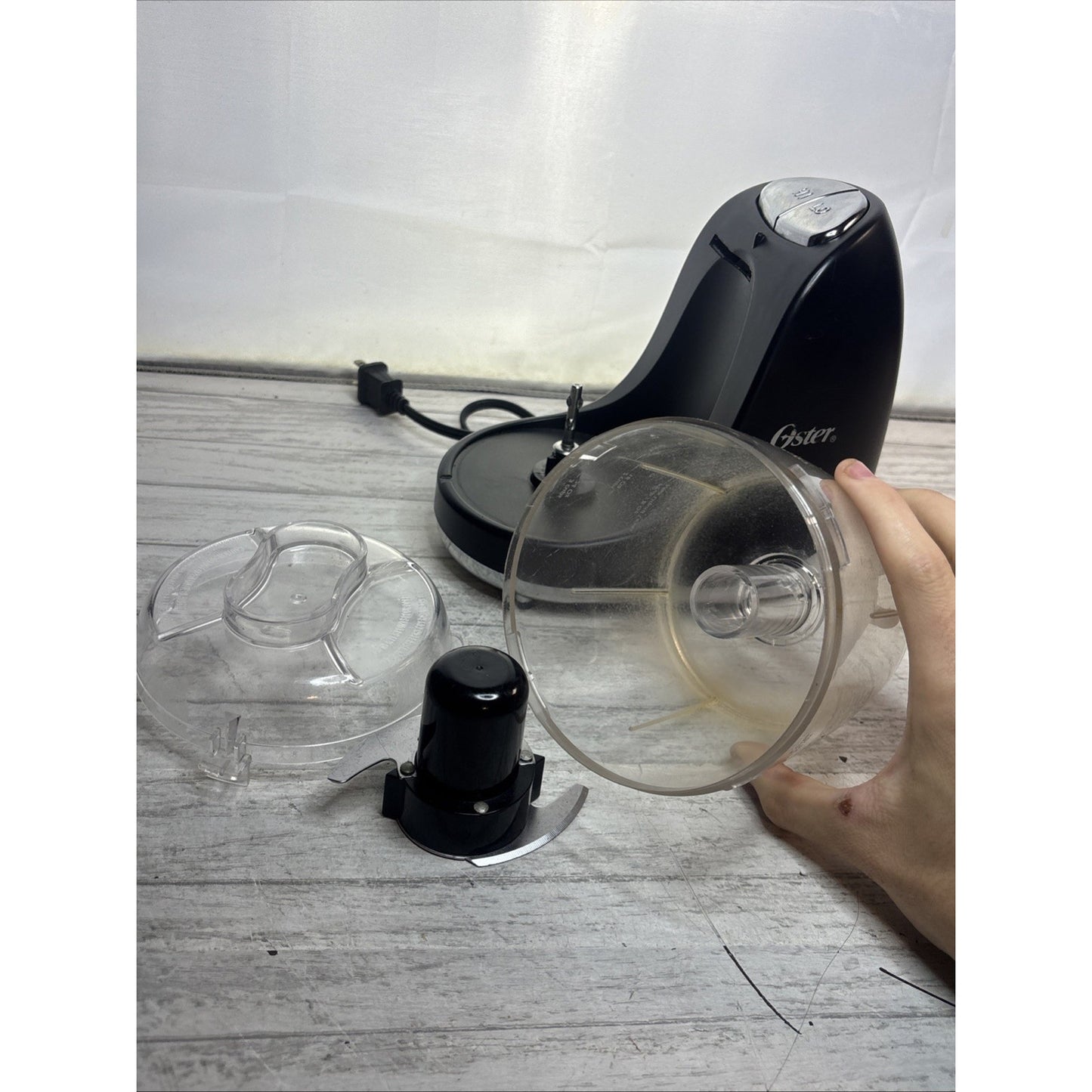 Oster Mini Food Chopper 2 Speed 3 Cups Black - Clean & Tested - Ready For Use