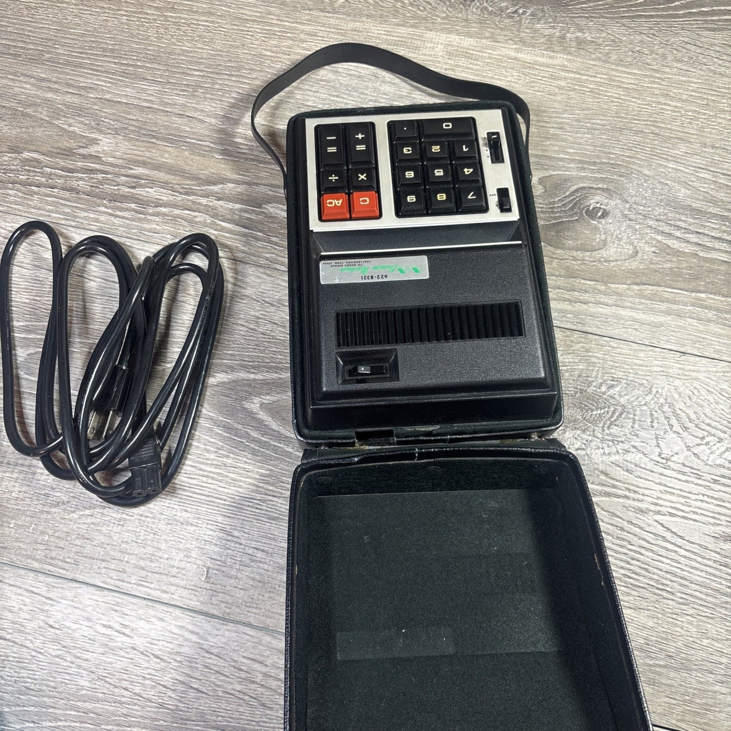 Casio Model AS-8D Vintage Calculator/Adding Machine Tested With Case