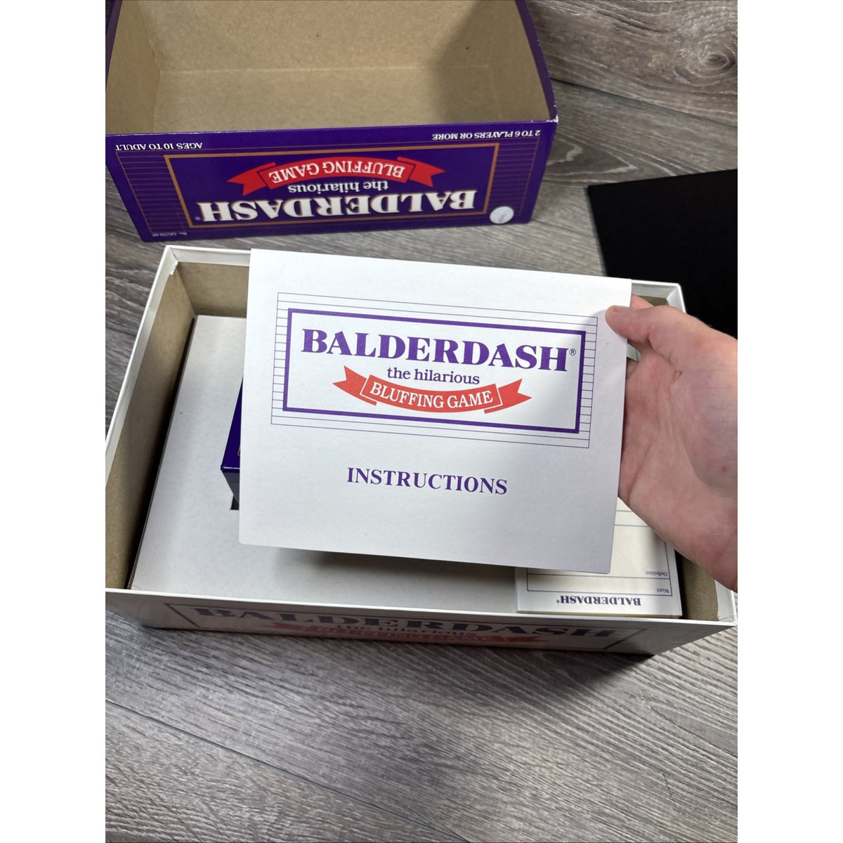 Gameworks Balderdash Vintage 1984 Complete Board Game Word Dice 2+ 10+