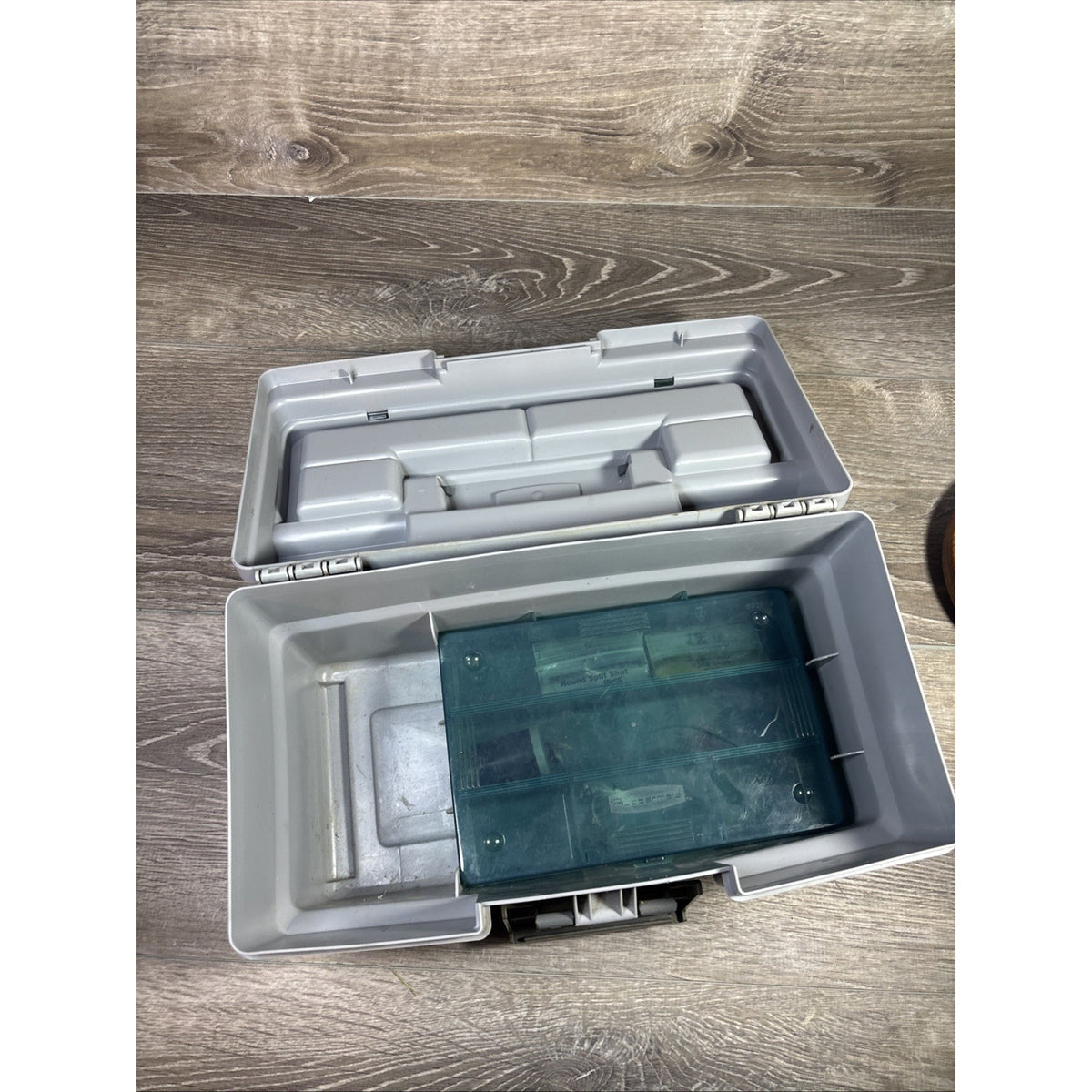 Vintage 1993 Rubbermaid Pro Series 3015 Fishing Tackle Box w/ Accessory Box USA