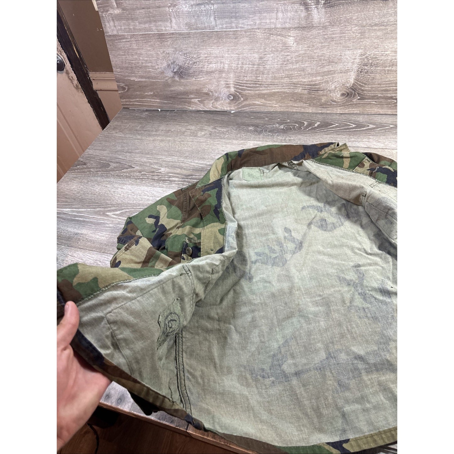 Vintage USMC Woodland BDU Field Coat Jacket X-Small Short