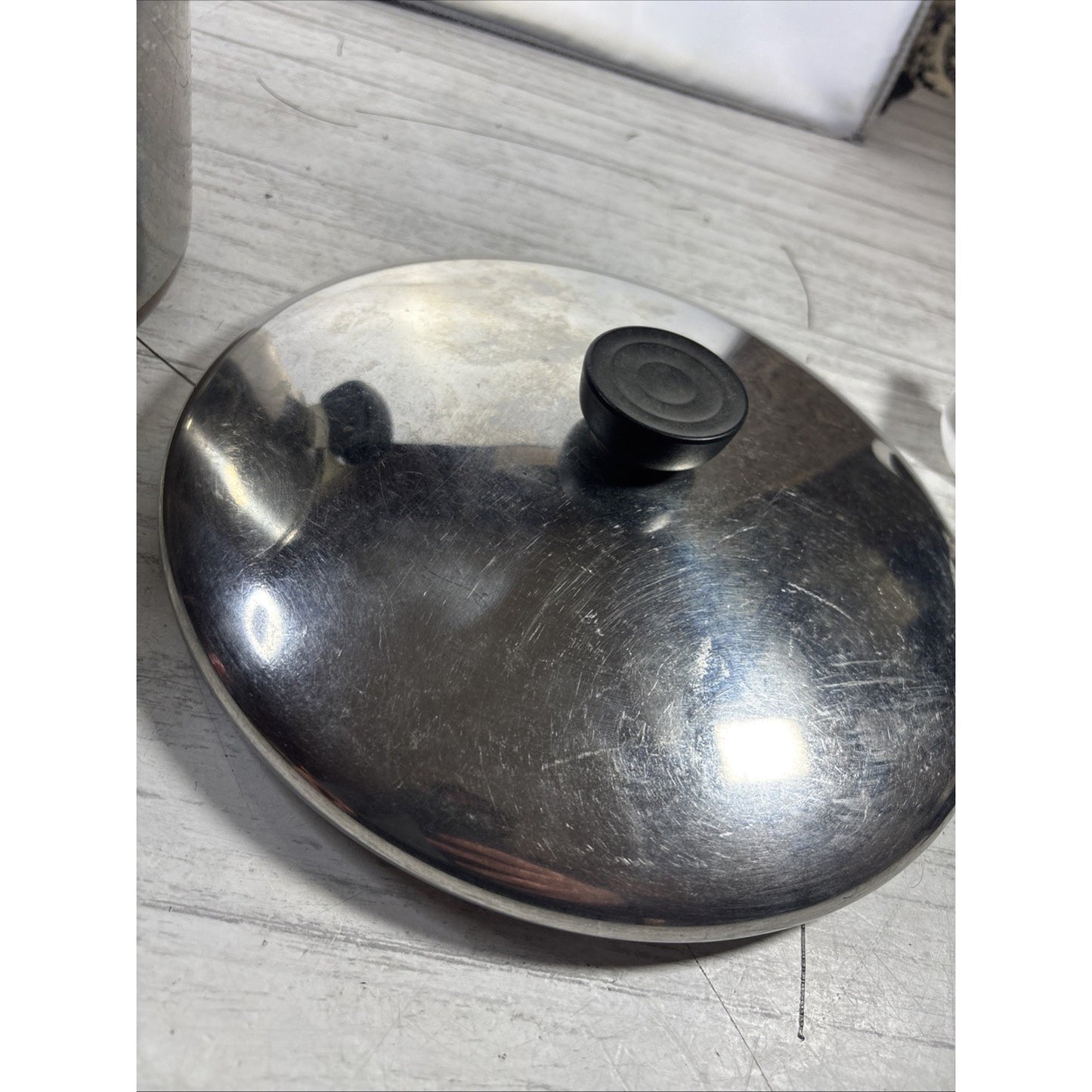 Revere Ware 1801 Copper Bottom 4 1/2 Qt Quart Stock Pot/ Dutch Oven w Lid