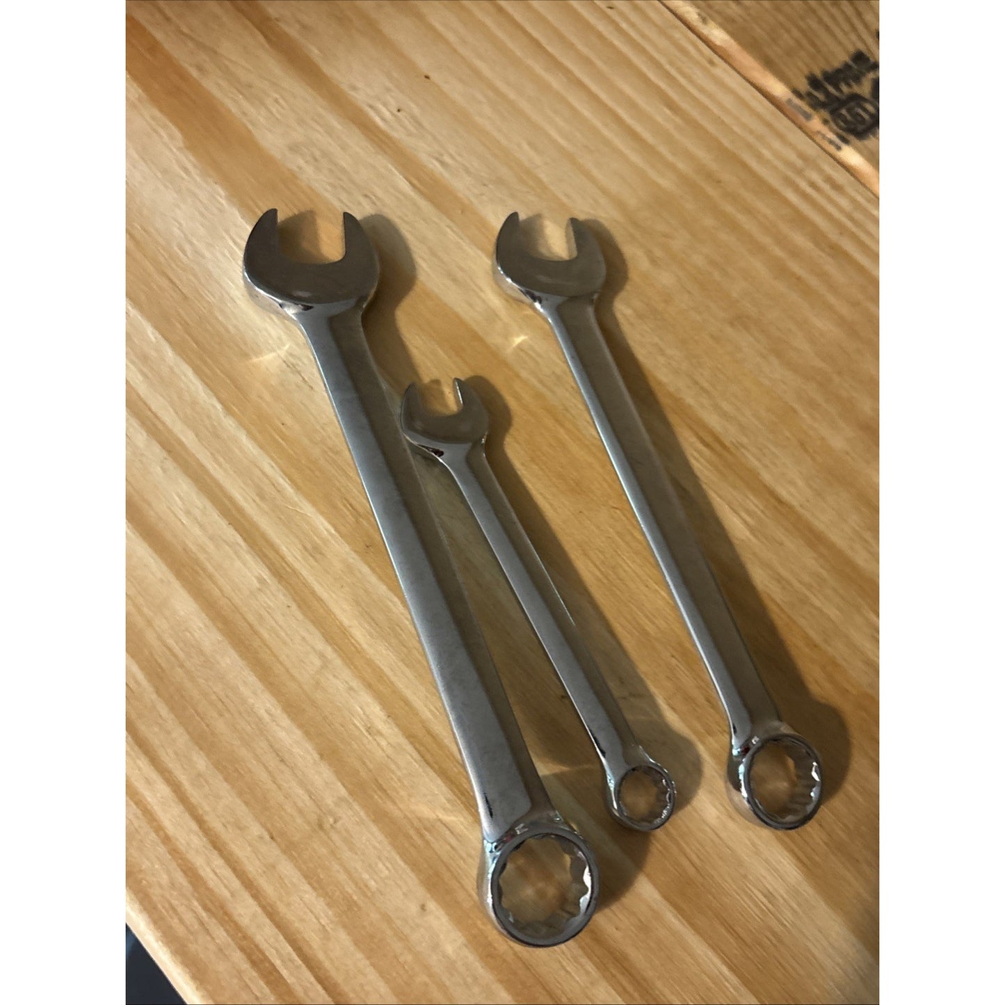 Brookstone SAE Combination Wrench Set 3pc 5/8" 9/16" 3/8"